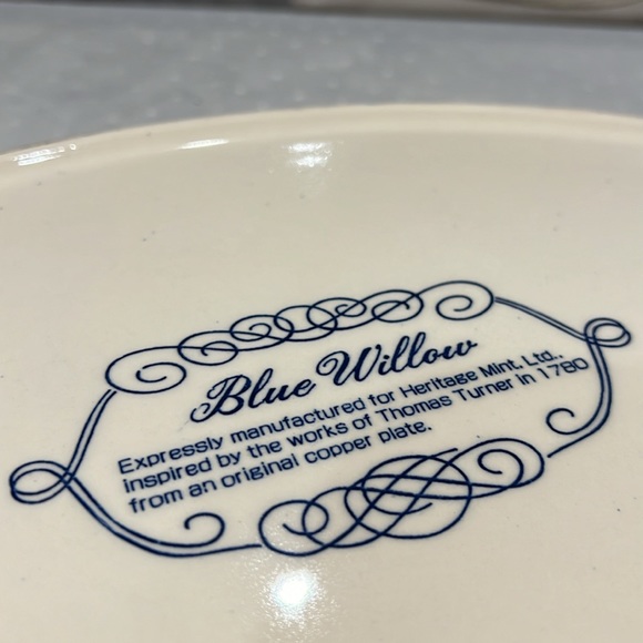 Blue Willow Antique Platter - Picture 4 of 6